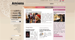 Desktop Screenshot of amiens-tourisme.com